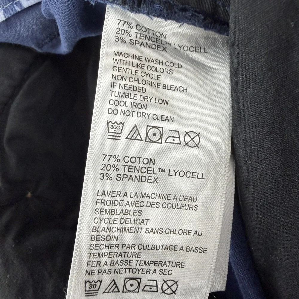 Tommy Bahama Chino Pants Mens 36x30 Blue Regular Fit Stretch‎ Cotton Lyocell